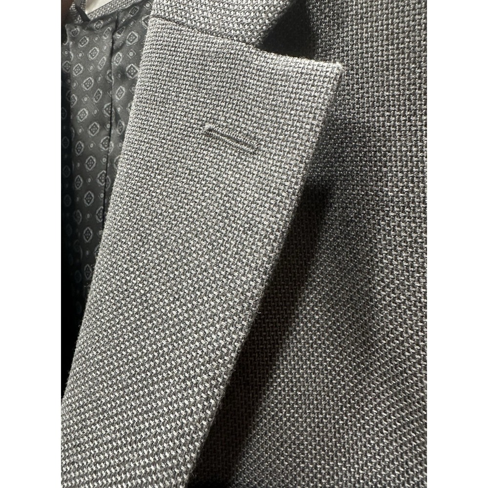 Ralph Lauren Men 40R Sport‎ Coat Suit Blazer Jacket Textured Gray - Picture 14 of 14